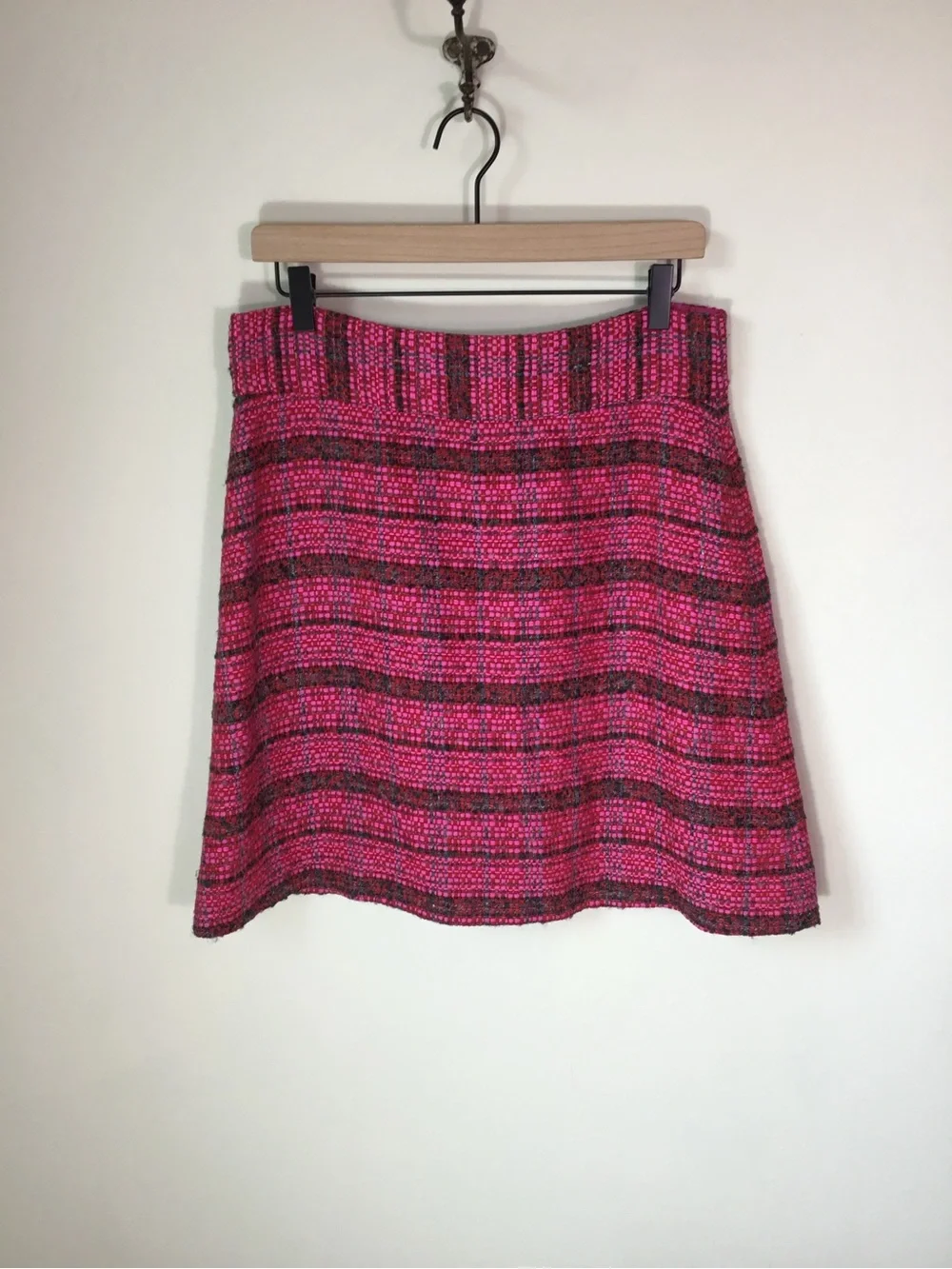 Kate Spade Wool and Silk Blend Tweed Mini Skirt